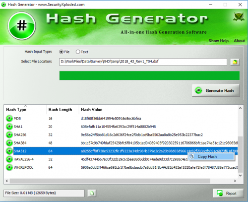 More information about "HashGenerator"