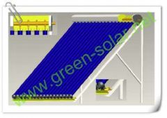 Ηλιακός συλλέκτης με σωλήνες κενού.http://www.green-solar.net/