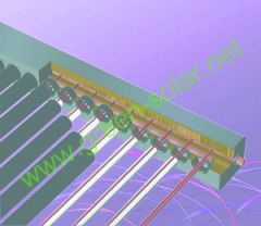 Δομή ηλιακού συλλέκτη με σωλήνες κενού.http://www.green-solar.net/