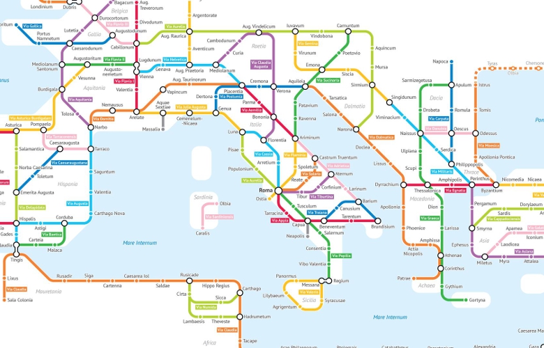 More information about "Οι δρόμοι της Ρωμαϊκής Αυτοκρατορίας σαν χάρτης του μετρό"