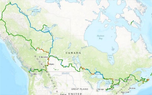 More information about "Καναδάς: Ενιαίο δίκτυο μονοπατιών και δρόμων χωρίς αυτοκίνητα μήκους 24.000 χιλιομέτρων"