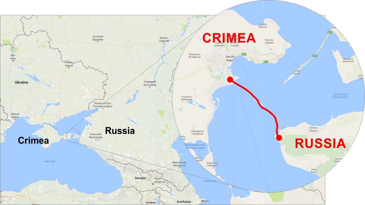 More information about "Εγκαινιαστηκε η γέφυρα 19 χιλιομέτρων της χερσονήσου της Κριμαίας"