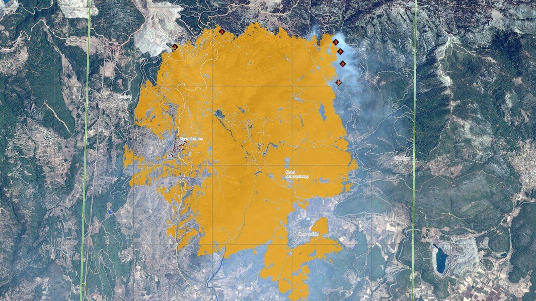 More information about "Δορυφορική απεικόνιση της καμένης περιοχής στην Εύβοια από την υπηρεσία Copernicus"