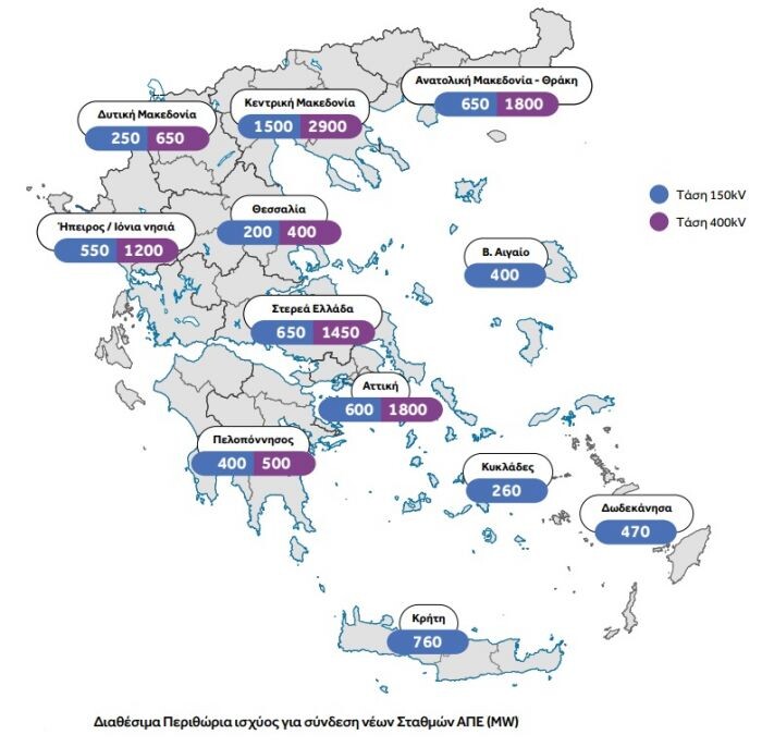 More information about "Ποια έργα θα κάνει ο ΑΔΜΗΕ για να υποδεχθεί νέες ΑΠΕ – Σε ποιες περιοχές δημιουργείται ηλεκτρικός «χώρος» για νέες επενδύσεις"