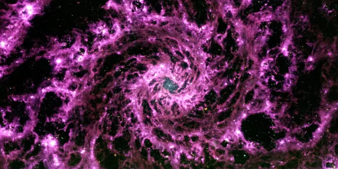More information about "Νέα εικόνα του τηλεσκοπίου Webb αποκαλύπτει τον «σκελετό» ενός θηριώδους γαλαξία"