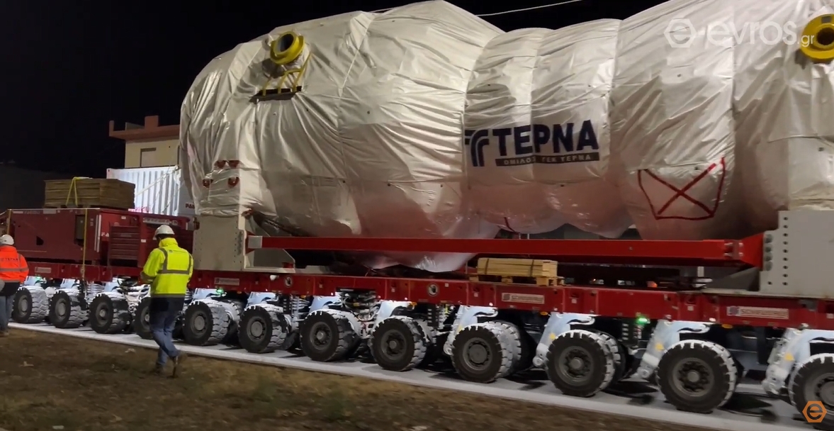 More information about "Εντυπωσιακή μεταφορά ηλεκτρογεννήτριας 500 τόνων μέσα από την Αλεξανδρούπολη"