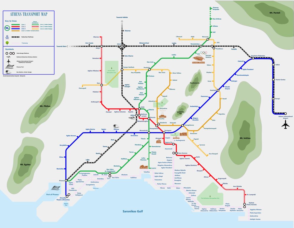 More information about "Μετρό Αθήνας: Το φιλόδοξο σχέδιο δικτύου για 5 γραμμές και 110 σταθμούς"